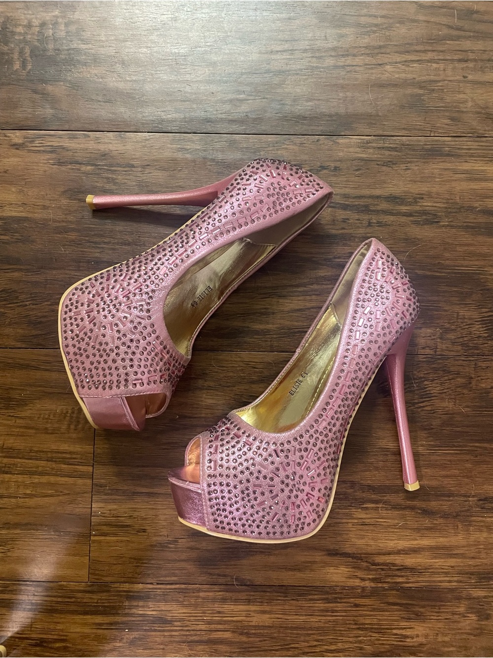 Peep-Toe Stiletto Heels